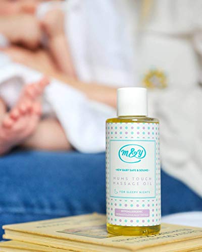 Масажни масла Mum & You New Baby Safe & Sound Mums Touch за масаж - Комплект от 2 аромати. Спокойни Дни и да се Спи през нощта. Произведени на базата на масло от семена на слънчоглед, орг