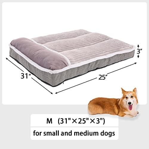 Куче легло WINDRACING за малки Кучета, Кучешки Матрак с възглавница за Детска градина, Диван-легло за Кучета, Супер Меко легло за домашни любимци за средни, Гигантски, Ма?