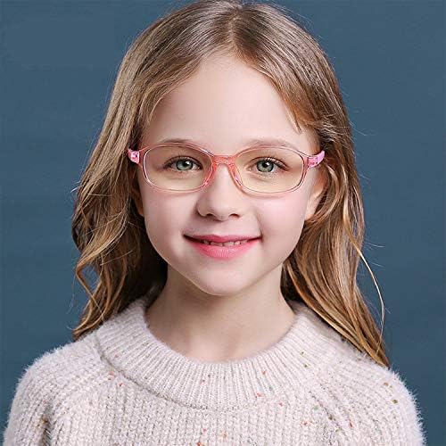 Детски сини светозащитные очила VASFAD, 2 опаковки, суперлегкая рамки, изработени от кристал TR90, само за момичета, тегло 0,42 грама