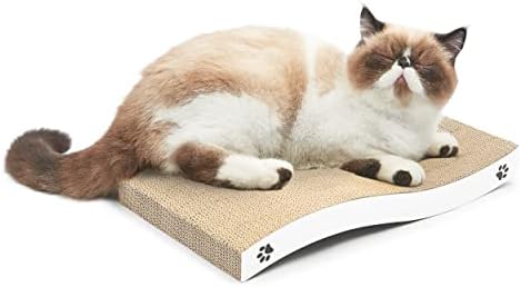Когтеточка за котки Conlun Cat Scratch Pad с Висококачествени текстури за драскотини, Вълнообразен Дизайн с Извита форма, Велпапе