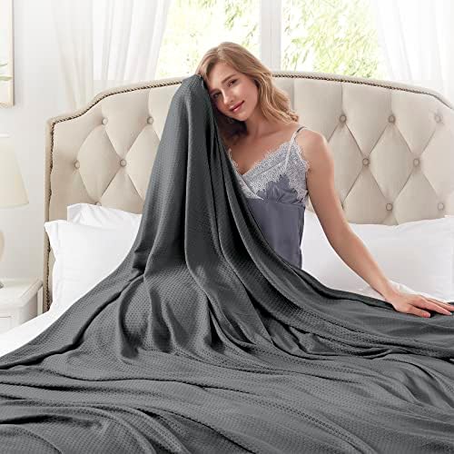 Охлаждащи одеяла DANGTOP, Бамбуковое одеяло за целия сезон, Охлаждащи одеяла Абсорбират топлината на тялото, за да се запази прохладата на топло през нощта, Ультрахоло