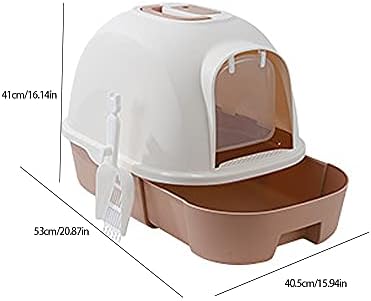Кутия за котешки тоалетни NSDRBX, Запечатани дизайн за изолация на миризми, чекмеджето за выгребания пясък, Напълно Затворено пространство