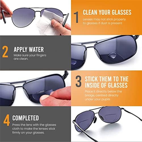 Bifocal Buddy Придържайте се Към Бифокальных лещи - Увеличителни Очила за четене, Бифокални очила слънчеви очила, Защитни очила,