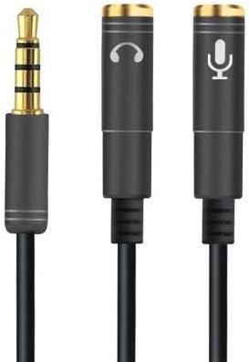Комбиниран аудио кабел NIUTA 3,5 мм за PS4, Xbox One S, таблети, мобилни телефони, игрови слушалки за PC и преносими компютри Новата