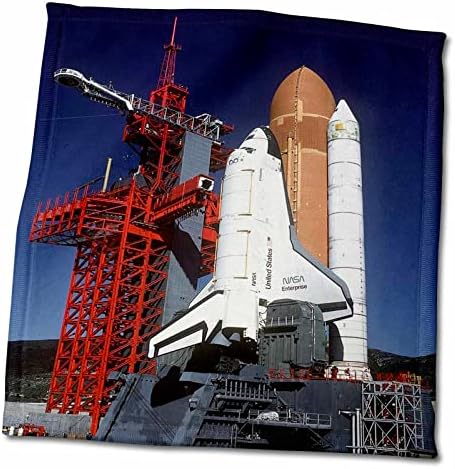 3dRose Florene Space - Фотография на Предприятието в близък план Shuttle.jpg - Кърпи (twl-98574-1)