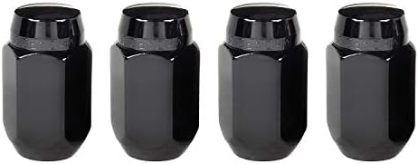 McGard 64072 Набор от хромированных/черни конусни гайки за закрепване на седлото (комплект от 4 броя)