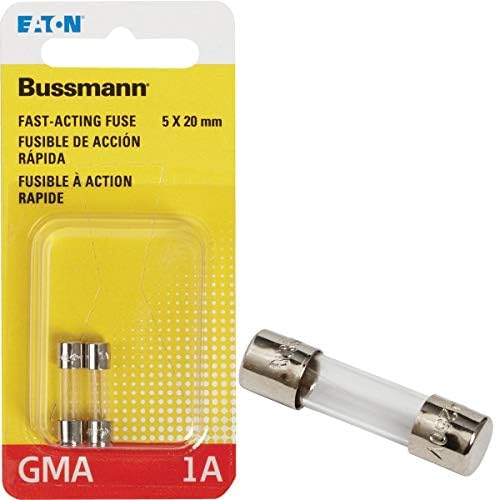 Bussman BP/GMA-1A 1 Ампер 5 Х 20 мм Стъклена Тръба бързо действащи предпазителя 2 Референтна рамка