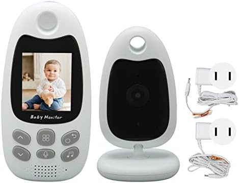 Аудио Видео на бебето следи, Детска Камера за Сигурност за Нощно Виждане Вградени Колыбельные Мониторинг на температурата TwoWay Baby Talk Пет (штепсельная щепсел САЩ)