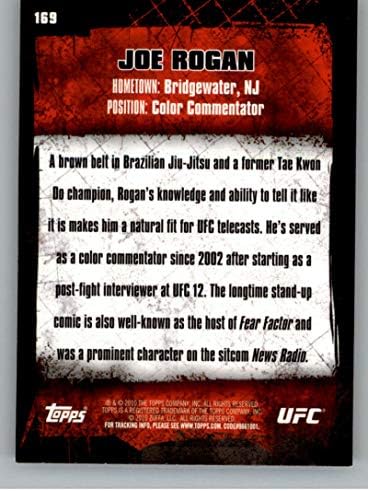 2010 Начело на UFC 169 Джо Rogan UFC MMA Card NM-MT