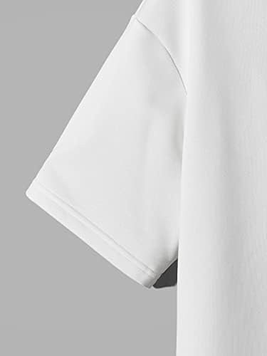 Мъжко облекло от две части, Мъжка тениска с писмото шарени и къси панталони с завязками на талията (Цвят: многоцветен, Размер: X-Large)