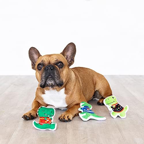 Плюшен играчка за кучета Fringe Studio, Пуловер Weather Rexs, Комплект от 3 теми, за Малки Кучета (289549) Многоцветен