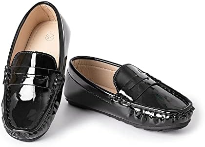 Miamooi/Сватбени Модел Обувки за малките Момчета и Момичета; Лоферы без Закопчалка За Малки Деца; Училищна униформа; Мокасини ; Обувки за ходене