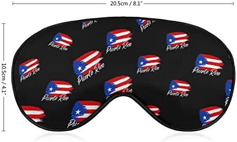 Пуерторикански Флаг, Маска За Сън Със Завързани Очи, Скъпа Калъф-Козирка за Очи с Регулируема Каишка за Жени И Мъже На Нощ
