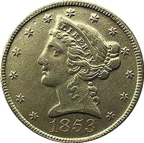1853 Американски Монети Liberty Орел, Златна Криптовалюта, Любима Монета, Реплика, Възпоменателна Монета, Са Подбрани Монета, Щастлива