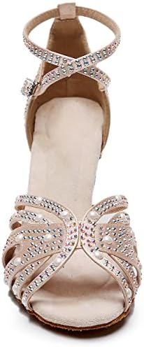 Обувки за танци балната зала BREXLI, Дамски Обувки За Салса занимания и Латиноамериканскими Танци, Обувки за Практикуване на Бачатой,