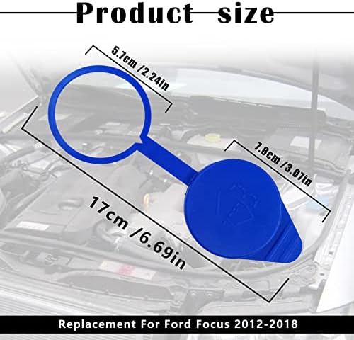 Капачката на резервоара за течност за миене на предното стъкло - KT1Z17632A, CP9Z-17A605-A, Замяна за Ford Focus 2012-2018