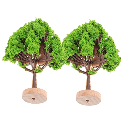 Toyvian 6 бр. имитация на ландшафтно дърво Ob11 мини-модел на дърво, дървен материал