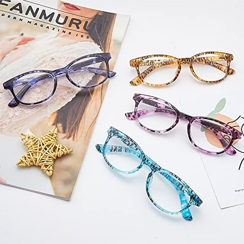 Очила за четене EYEGUARD 4 Опаковки Качествени Модни цветни Ридеров за жени