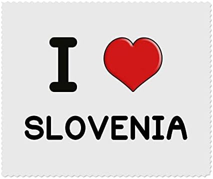 Azeeda 2 x Кърпички за почистване на лещи и очила от микрофибър I Love Slovenia (LC00018028)