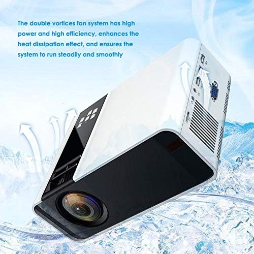 Led проектор ASHATA Mini HD, Портативен LCD Проектор Ultra HD LED 4K, WiFi, Bluetooth 1080P, Интелигентен Проектор за домашно кино