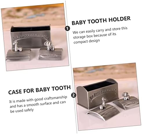 TOYANDONA Кутия За съхранение на Млечни Зъби Метално Покритие Пиратския Декор Реколта Кутия За Декор Кутия за Детски Подаръци Pirate Кутия Със Съкровища Органайзер за Съб