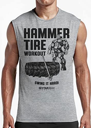 Спортни Ризи за Мъже, Спортни Риза Hammer Tire Със Забавни Надписи, Поднимающая Тениска