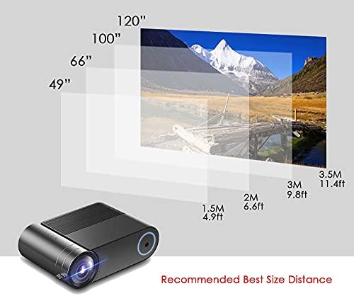 LMMDDP Пълен Проектор 3800 Лумена За Домашно Кино, Видео Проектор Proyector VGA USB AV с Подарък