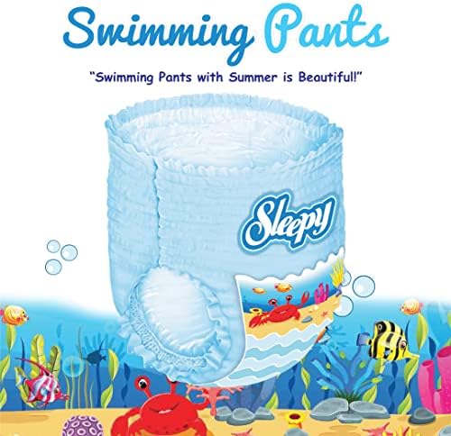 Памперси за плуване, Плувни гащи за най-малките плувци 3-4 размер (9-31 килограм, количество - 20 бр.), Пелени за Еднократна употреба