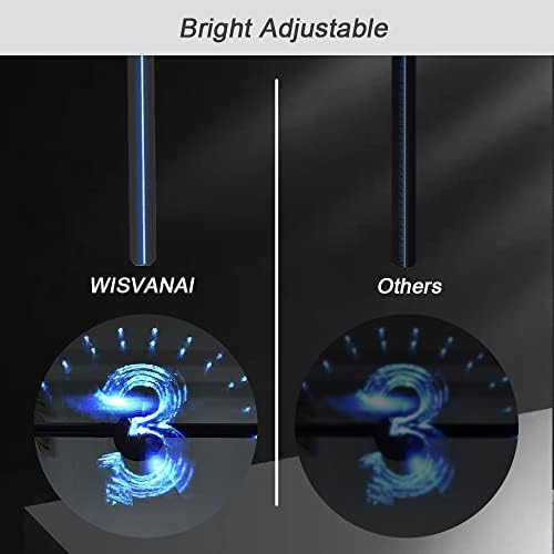 Фен на дисплея реклама Холограми WISVANAI 3D 20,5 инча, WiFi, Говорител Bluetooth Добавя Фен на Холограми с Висока Резолюция 576