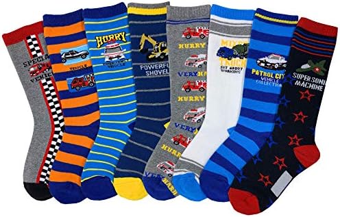 Czofnjesi Момчета Чорапогащи с висока Шнорхел Цветни Звезди Удобни Памучни чорапи Чорапи 8 Двойки