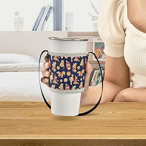 Калъф-переноска за чаши с пряничными приказки Лешникотрошачката, За всички Пътни Кафеени чаши с изолация от неръждаема стомана за