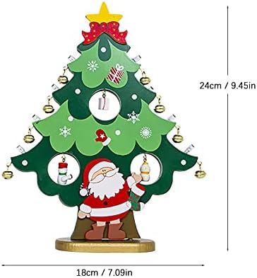 Коледни Звънчета Гирлянди, Декорации За Осветление Коледната Трапеза Украса за Коледната Елха, с Повишено Орнаменти