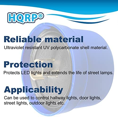 HQRP 4-Pack Фотоэлементный сензор за външно осветление от здрач до зори Фотоелектричния контрол на Завъртане и заключване за led осветление на бараката, врати фенери, ул?