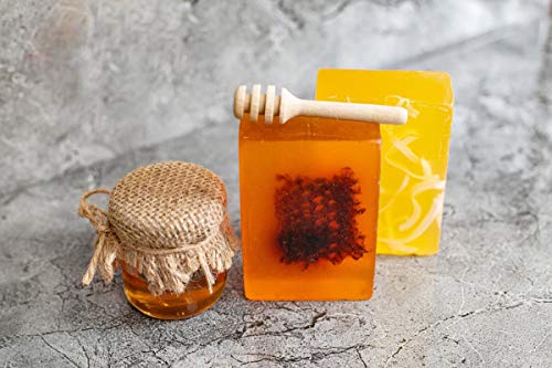 САБУН КО. Медовое сапун - Естествен Овлажняващ сапун ръчно изработени от мед и пчелен восък - За лице, Тяло и коса [4,23 унция