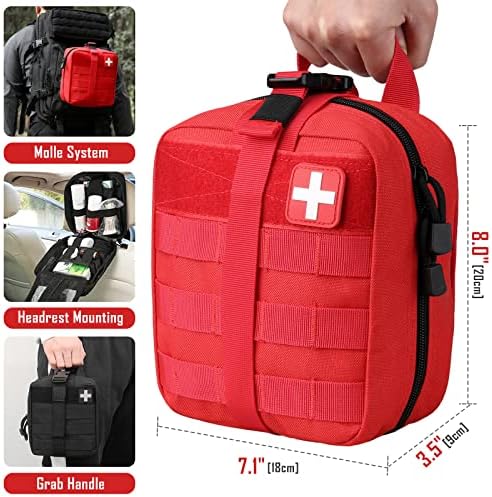 ЛИВАНС Тактическа чанта за оказване на първа помощ, Чанти Molle EMT, Военна Медицинска Чанта IFAK, Комплект за оцеляване при извънредни