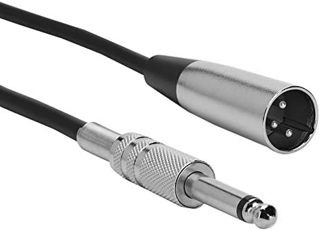 Кабел-адаптер за микрофон DAUERHAFT, Корпус от с сплав, 6,35 мм, Штекерный кабел XLR, Штекерный на кабела, по-Малко Смущения за