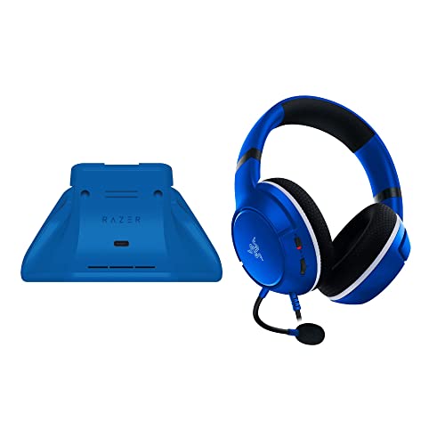 Комплект Razer Essential Duo за Xbox: Жични слушалки Kaira X и универсална поставка за бързо зареждане контролер на Xbox - Цвят