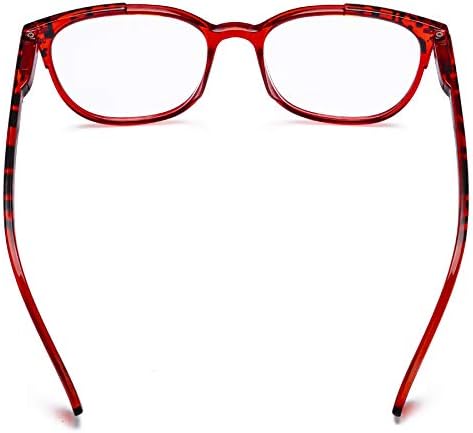 CessBlu Женски Големи Квадратни Очила За Четене 4 Двойки от Големи Очила за Четене За Жени