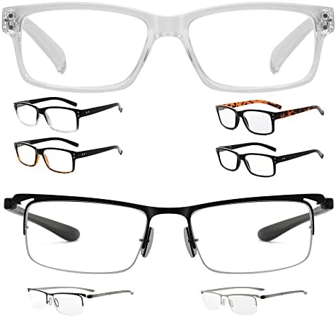 Eyekepper ще Спести 10% на 5 опаковки пури в ограничени бройки очила за четене за мъже и 3 опаковки ридеров в полукръгла рамка +2,25