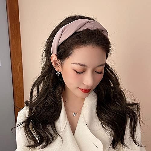 CHDHALTD Френска превръзка на главата в ретро стил, изискан мил женски прическа в корейски стил за момичета, превръзка на главата