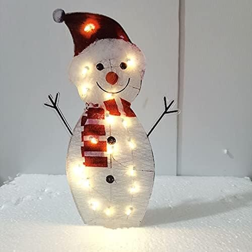 Коледни Украшения във формата на Снежен човек на открито, Коледни Украшения във формата на Снежен човек с подсветка, Вътрешна или