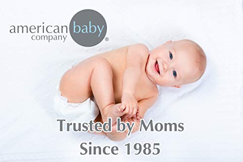 Комплект спално бельо за детска креватчета American Baby Company, стандартен чаршаф долен за легла от памук и Подплата за пеленального