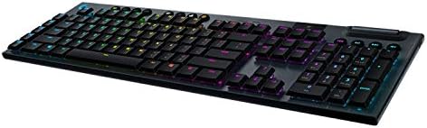 Ръчна детска клавиатура Logitech G915 LIGHTSPEED RGB, Нископрофилен Линеен превключвател клавиши GL, функция LIGHTSYNC RGB, Подобрена