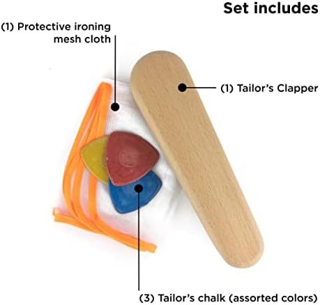Набор от инструменти за пресоване на Clicksii Tailor ' s Clapper От буковой дърво Среден размер, 9,5 инча