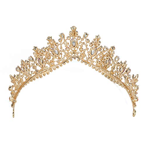 JINYIJIA Короната на Кралица Кристал Crown Princess Crown Сватбени Корони, Диадеми, за Жени, Момичета, Сватбен, Абитуриентски Рожден