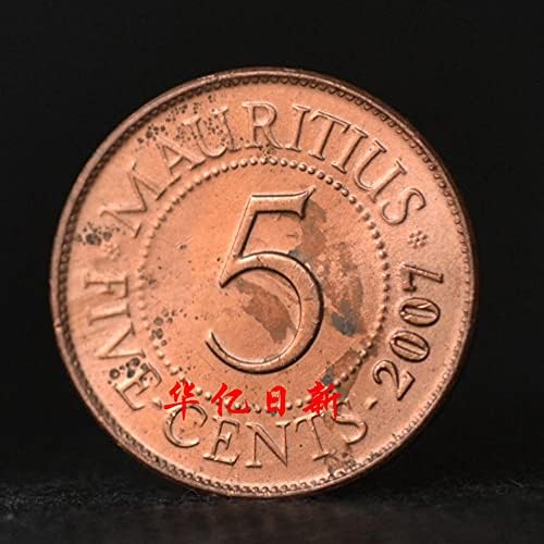 Монета на остров Мавриций С 5 Точки на Африканския Герой Година Монети Случаен KM52