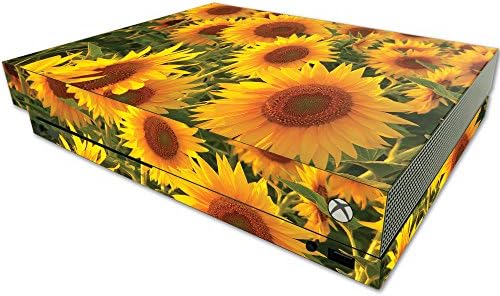 Корица MightySkins, съвместима само с конзола на Microsoft One X - Sun Flowers | Защитно, здрава и уникална Vinyl стикер-опаковка