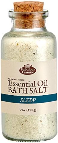 Невероятна Минерална сол за вана Frannie Sleep Therapeuic - 7 грама, Изработени от чисти етерични масла (лавандула, риган, ветивер и лайка).