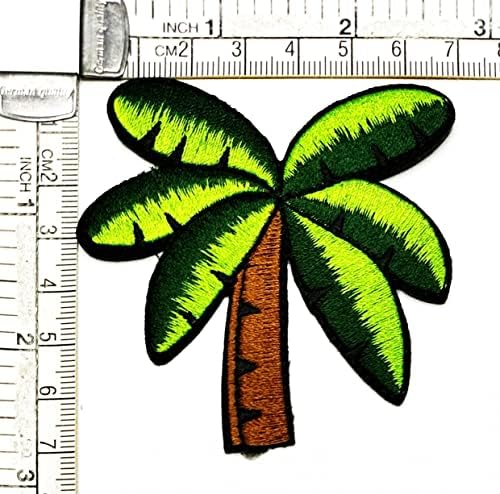 Kleenplus 3 бр. Нашивка с изображение, палми, пришитая желязо, бродирана апликация, дрехи ръчна изработка, рокля, шапка с растения,